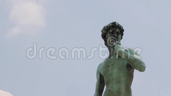 意大利佛罗伦萨著名的大卫雕像的时代视频的预览图