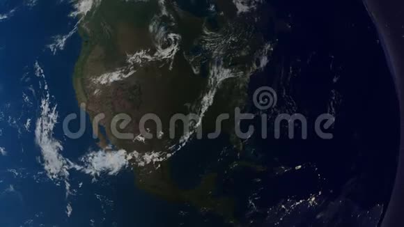 地球与月亮动画版本1美国夜间视频的预览图