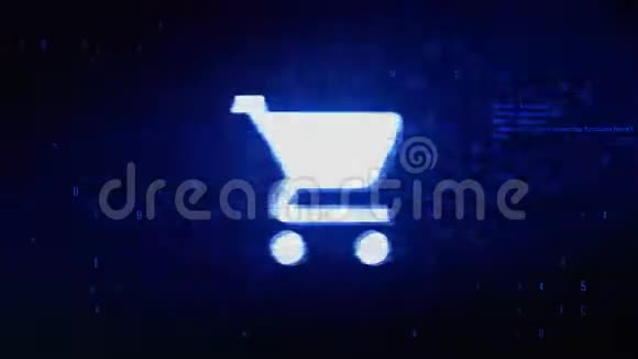 购买购物车电车符号数字像素噪音错误动画视频的预览图