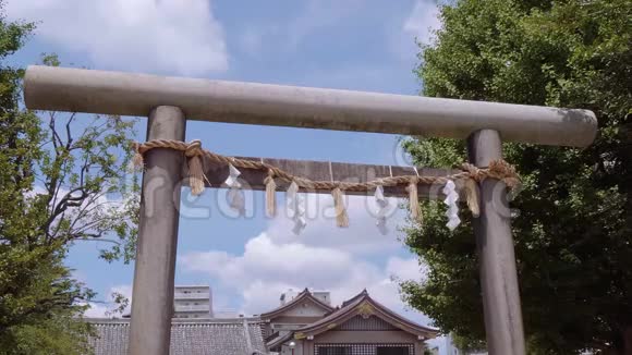 通往Asakusa森索吉寺的大门视频的预览图