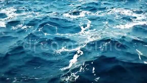 蓝色海洋的动画背景模式循环视频的预览图