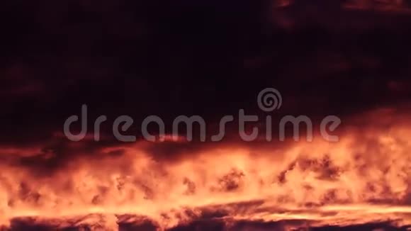火日落云如熔岩视频的预览图