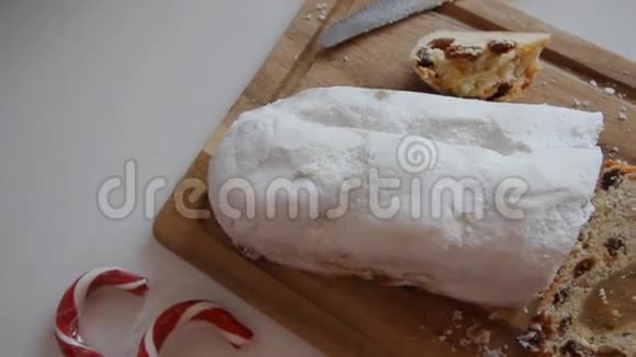圣诞蛋糕和饼干传统的德国节日烘焙视频的预览图
