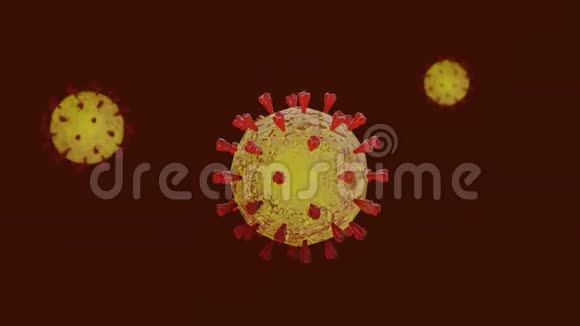 电晕病毒COVID193D示意图视频的预览图