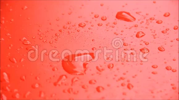 水滴背景红色视频的预览图