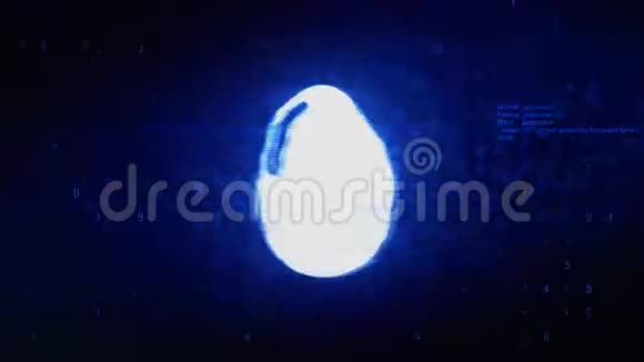 鸡蛋符号数字像素噪声误差动画视频的预览图