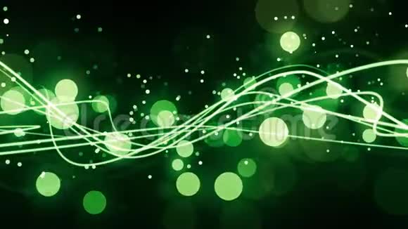 绿光条纹流动视频的预览图