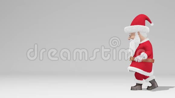 圣诞老人在变魔术圣诞快乐2020年新年快乐有阿尔法频道视频的预览图