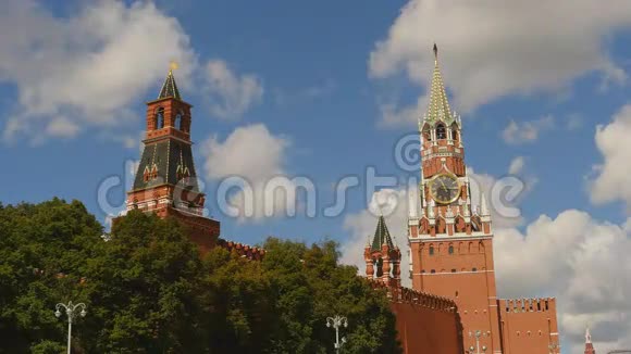 莫斯科俄罗斯2016年8月13日2016年夏季克里姆林宫视频的预览图