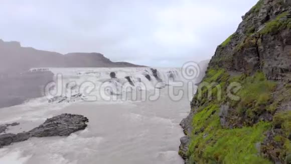 哥达福斯瀑布在冰岛欧洲视频的预览图