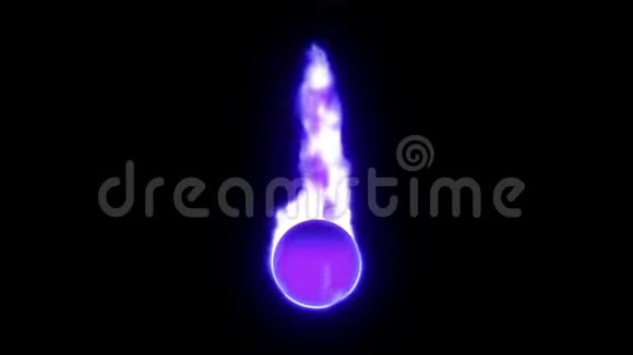 蓝色球体紫色阴影黑色背景变化视频的预览图