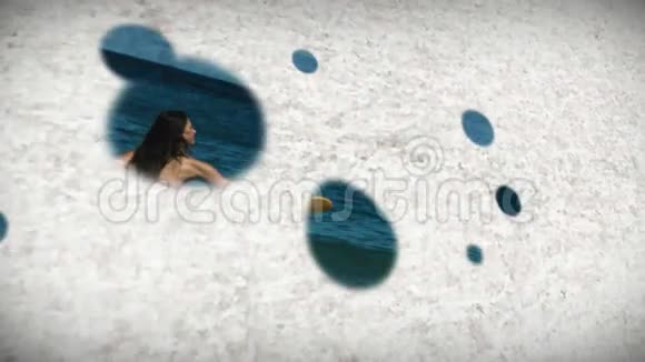 慢动作海滩蒙太奇视频的预览图