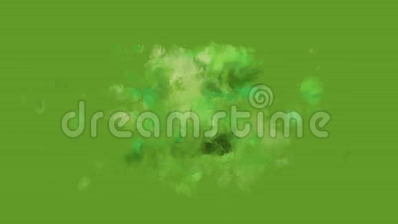 水彩颜料上的肉桂和绿苹果的外观视频的预览图