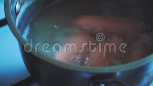 维纳香肠食品肉概念生活方式炖锅锅锅视频的预览图