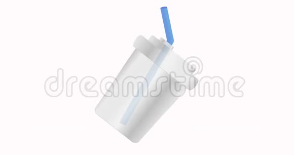 带吸管的一次性塑料杯没有塑料污染问题环境保护对塑料制品说不西视频的预览图