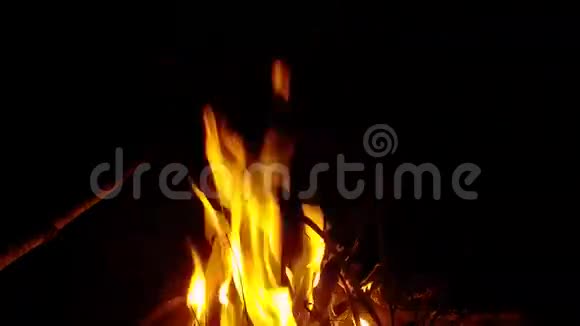 在夜间开火背景视频的预览图
