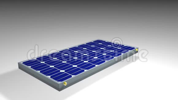 混合太阳能电池板与热水器分开成层你可以看到组成它的部分可再生能源3D视频的预览图