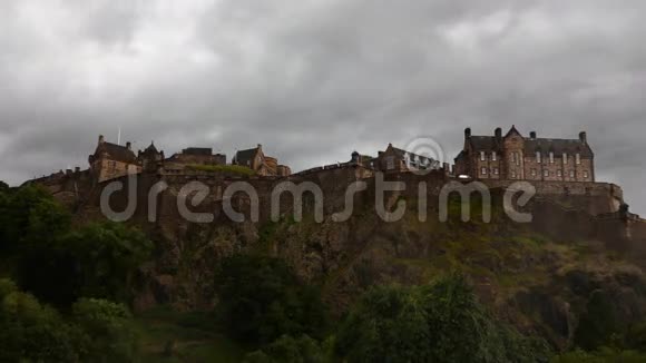 苏格兰爱丁堡城堡4K超高清时间图视频的预览图