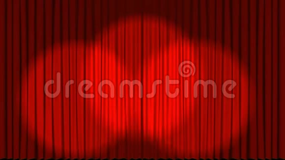 红色窗帘打开和迪斯科球视频的预览图