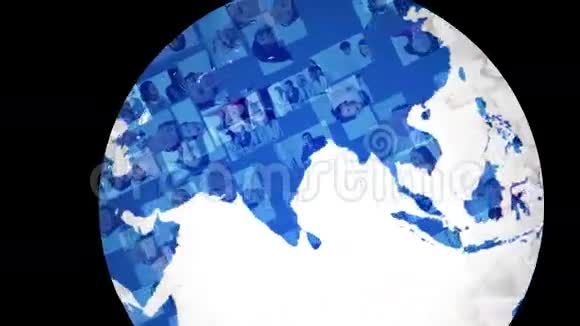 全球业务和客户服务蒙太奇视频的预览图