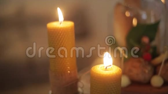 蜡烛蜡烛光组成不同仪式视频的预览图