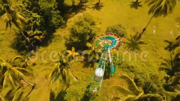 农场的小型风力涡轮机菲律宾西亚高视频的预览图
