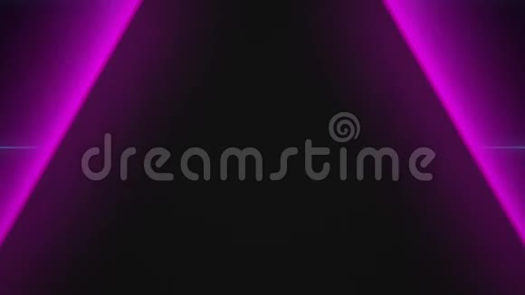 霓虹灯的复古背景紫色三角形闪烁视频的预览图