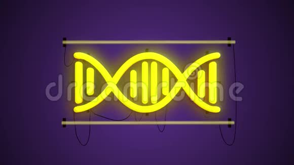荧光光DNA科学概念和技术背景DNA结构分子荧光分子视频的预览图
