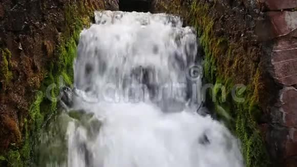 狮子喷泉希腊瀑布视频的预览图
