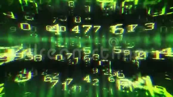 输入密码数字数据编码矩阵视频的预览图