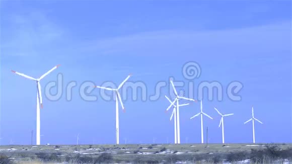 风力涡轮机电力视频的预览图