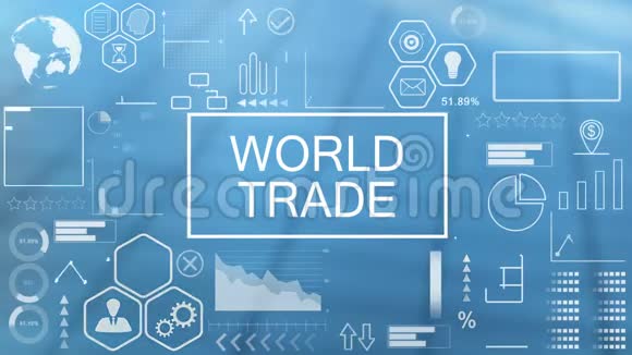 世界贸易动画排版视频的预览图