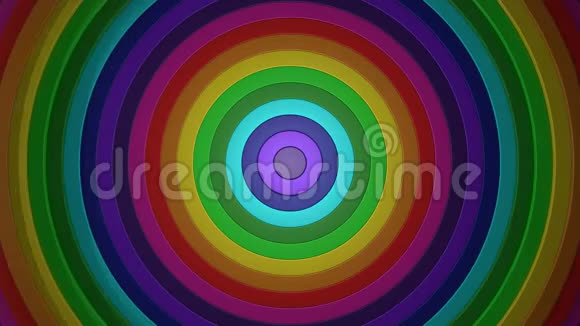 3D4k抽象彩色彩虹螺旋形视频的预览图