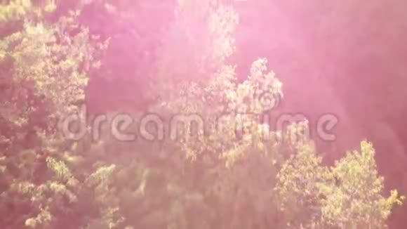 空中无人驾驶飞机观看Besnjaja山黄金时刻视频的预览图