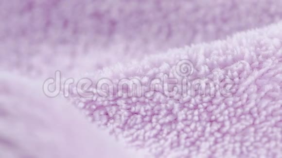 特里紫丁香彩色布巾纹理为背景视频的预览图