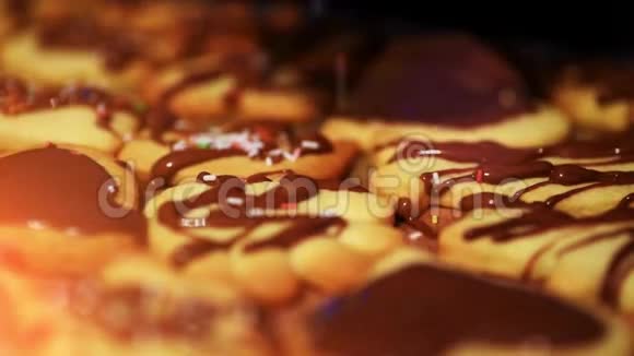 烘焙圣诞饼干圣诞面包店节日冬季庆祝视频的预览图