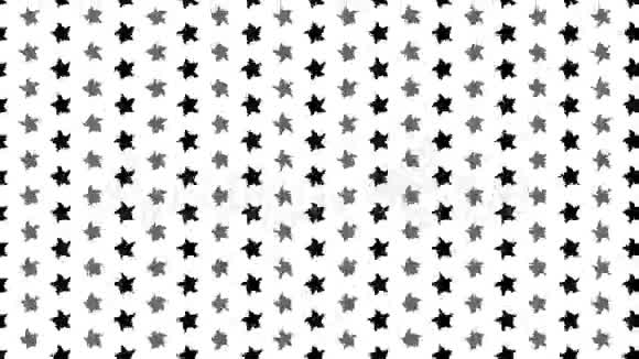 黑色白色和灰色的旋转恒星视频的预览图