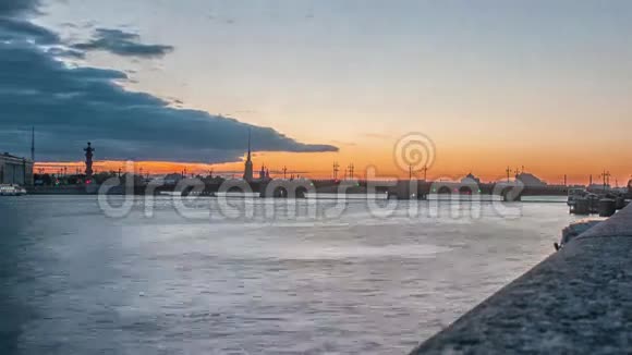 宫桥DvortsoviyMost白色之夜俄罗斯圣彼得堡视频的预览图