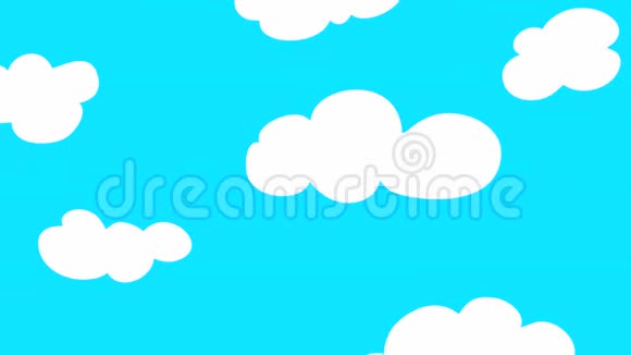 卡通云插图视频的预览图