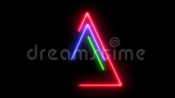 霓虹彩三角HUD对象视频的预览图