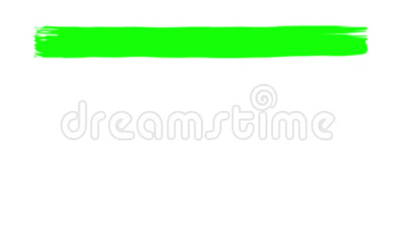 绿色手绘白字笔画动画视频的预览图