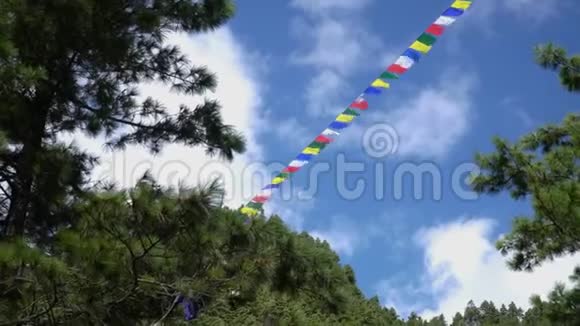 佛教祈祷旗视频的预览图