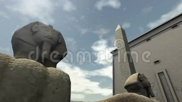 埃及的动画古庙视频的预览图