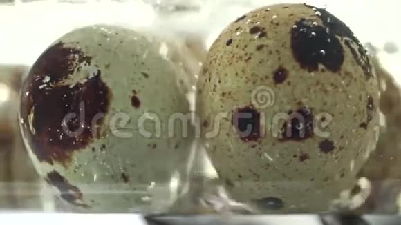煮鹑蛋的宏观视频视频的预览图