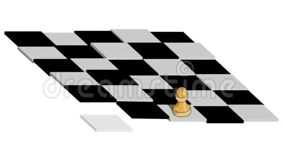 国际象棋游戏动画视频包含阿尔法频道视频的预览图