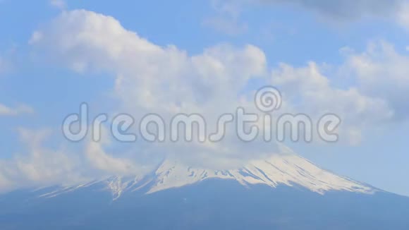 富士山时移景多云视频的预览图