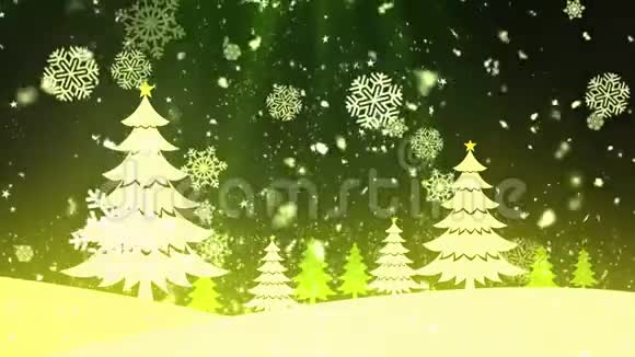 圣诞树雪1视频的预览图
