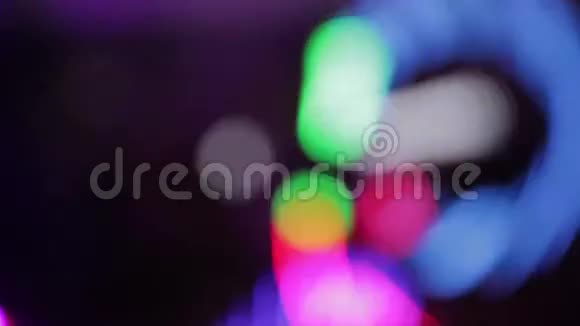 女孩舞蹈背景与LED射线视频的预览图