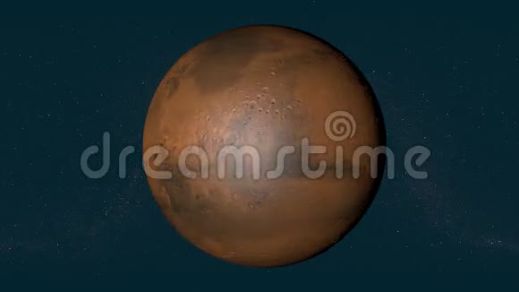 火星旋转行星太阳系太空视频的预览图