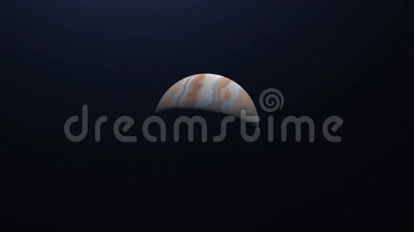 美丽木星的抽象动画动画在背景上旋转太阳系中最大的木星视频的预览图
